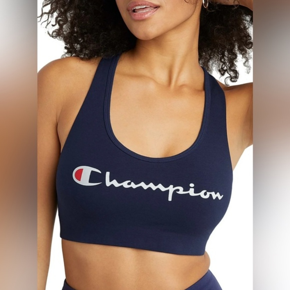 Champion Women's Authentic Sports bra bralette navy size XS